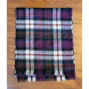 Ingles Buchan 100% Pure Wool Scarf Tartan Plaid Light Weight Made in Scotland